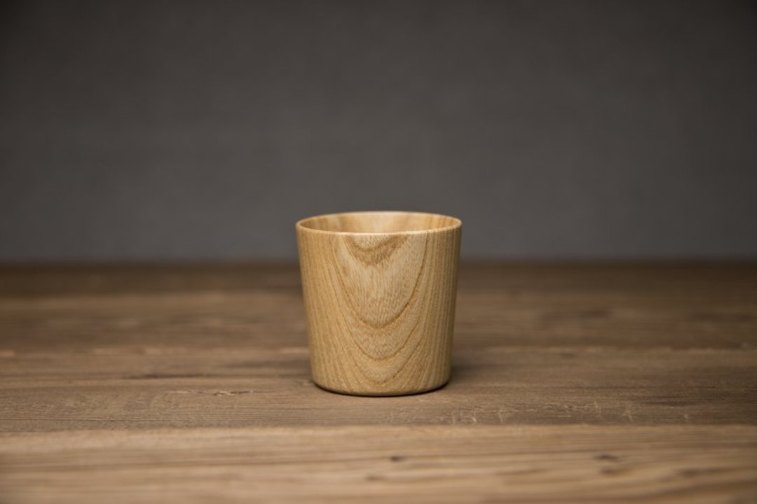 高桥工艺 手工 木头 清酒杯 S  size KAMI Shot Glass S - 咖啡杯/马克杯 - 木头 咖啡色