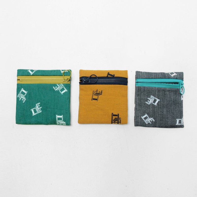 【HEYSUN】小学生课桌椅/绢印小零钱包-蓝绿 - 化妆包/杂物包 - 其他材质 灰色