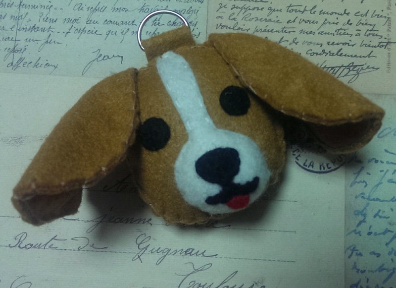 啾咪钥匙圈-米格鲁(轻压可以发出声音) - 钥匙链/钥匙包 - 其他材质 