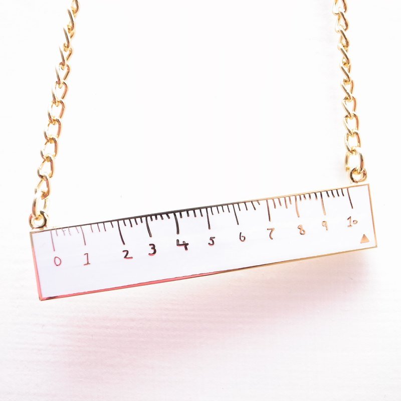 不准的项炼尺（下单当日付款，送鹿皮贴纸一包噎！！） - 项链 - 其他金属 