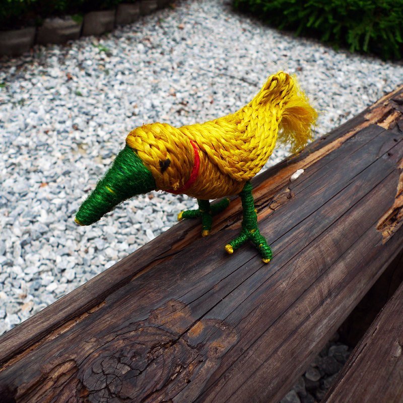 黄麻手编动物＿黄鸟＿公平贸易 - 墙贴/壁贴 - 其他材质 