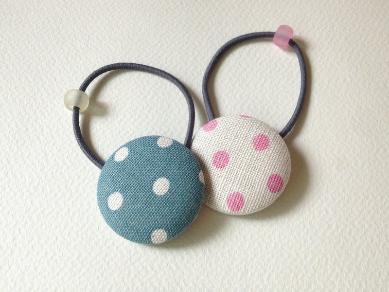 hm2。 点点控。蓝粉 单扣发束 2入 - 发饰 - 其他材质 粉红色