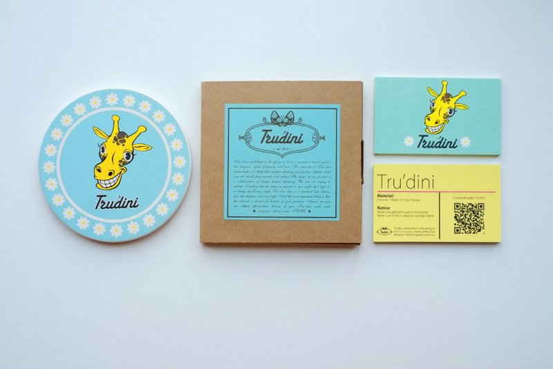 Tru'dini 长颈鹿花圈陶瓷杯垫 - 杯垫 - 其他材质 