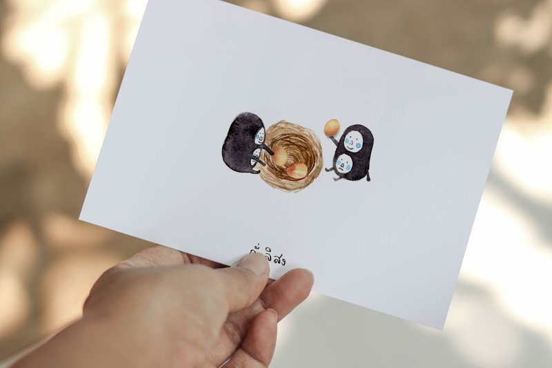 palim postcard (set b) - 卡片/明信片 - 纸 白色