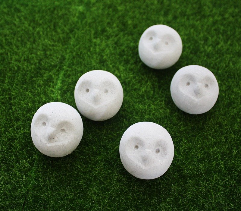 【猫头鹰】幸福－(小)/单个贩售/水泥摆饰/迷你扩香石 - 摆饰 - 水泥 灰色