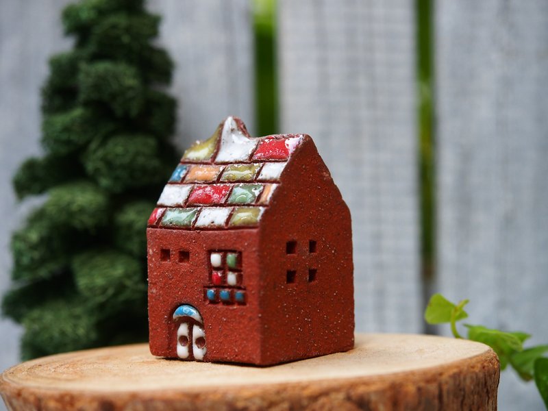 【彩虹村 Rainbow Village】 -超可爱陶手作彩虹糖果屋 - 摆饰 - 其他材质 