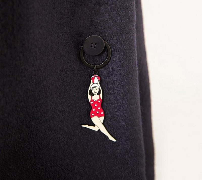 YIZISTORE 金属钥匙圈时尚个性 钥匙扣-BEACH GIRL - 钥匙链/钥匙包 - 其他金属 