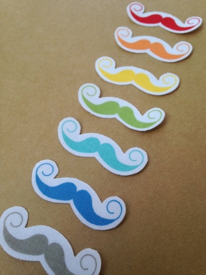 ::贴纸搜集簿::布贴纸·翘胡子│abbiesee礼 物 店 - 贴纸 - 其他材质 