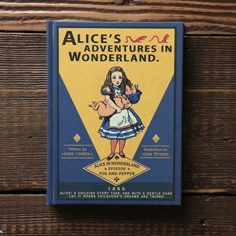 Dessin x 7321 Design-爱丽丝硬壳精装空白笔记本-宝贝猪,7321-08674 - 笔记本/手帐 - 纸 蓝色