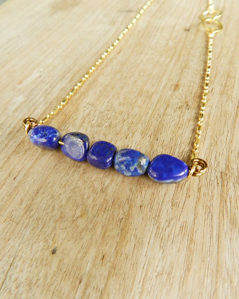 湛蓝大地   青金石长链 - 项链 - 宝石 蓝色