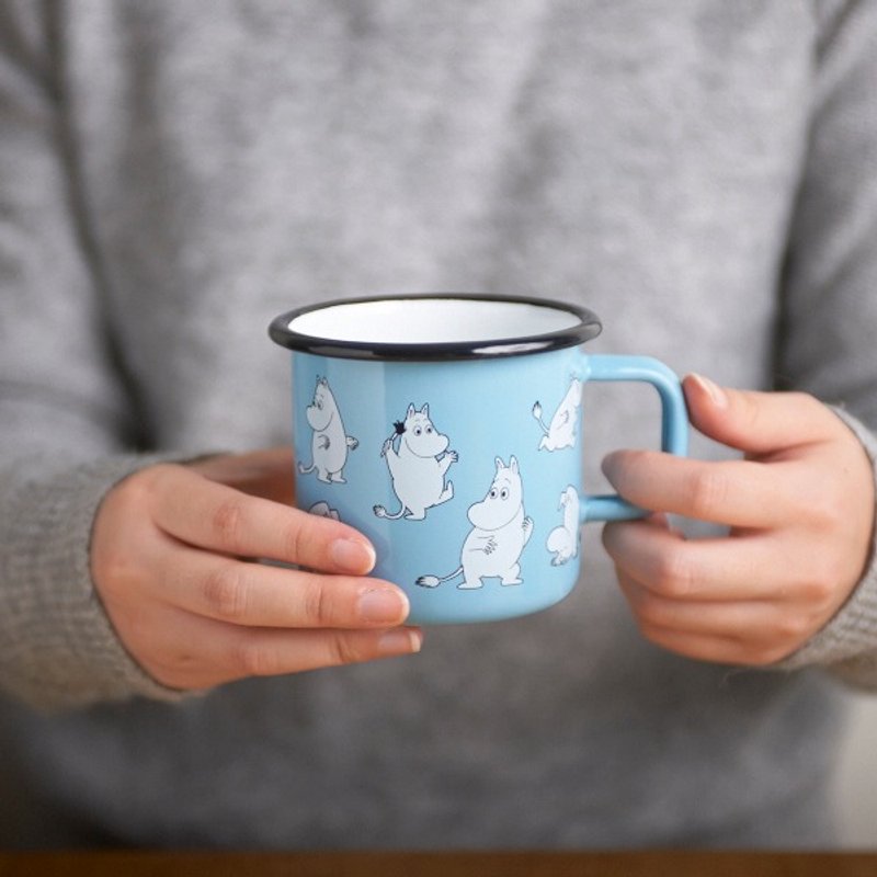 Moomin芬兰噜噜米珐琅马克杯3.7 dl (绝版款) - 咖啡杯/马克杯 - 珐琅 蓝色