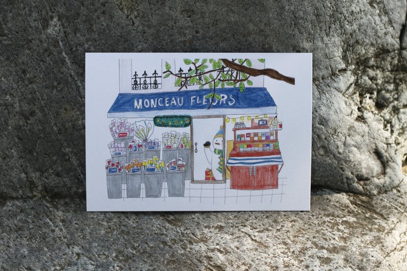 悠闲自在的上午 | 明信片  {买五送一} - 卡片/明信片 - 纸 多色