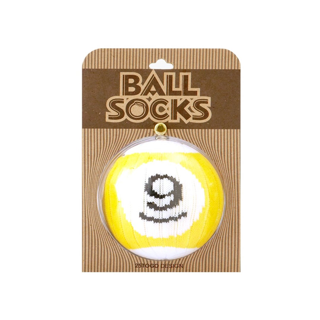 POOL BALL SOCKS 撞球袜9号球 - 袜子 - 棉 黄色