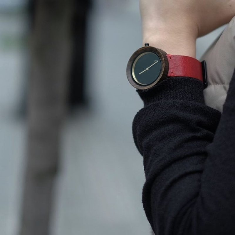 Lima Watch Sore Ebony Red - 女表 - 木头 红色