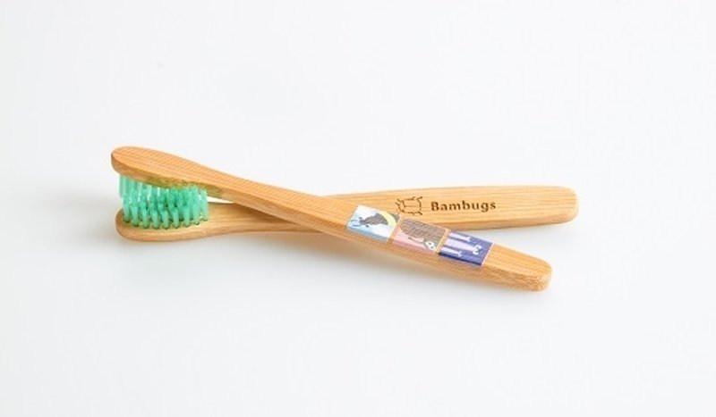 Bambugs竹牙刷 家庭组(共四支) - 其他 - 竹 绿色