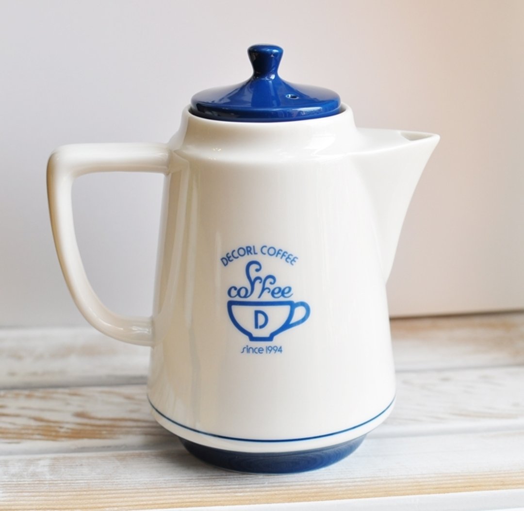 【日本Decole】Decorl Coffee系列茶壶/随手壶 (附滤网) - 茶具/茶杯 - 其他材质 白色