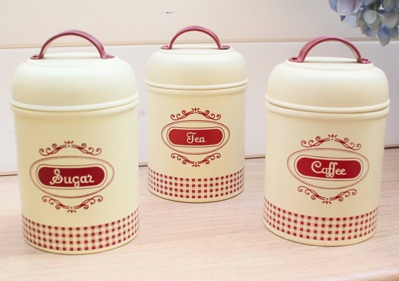 英国复古乡村密封罐 置物罐 - 其他 - 其他材质 红色