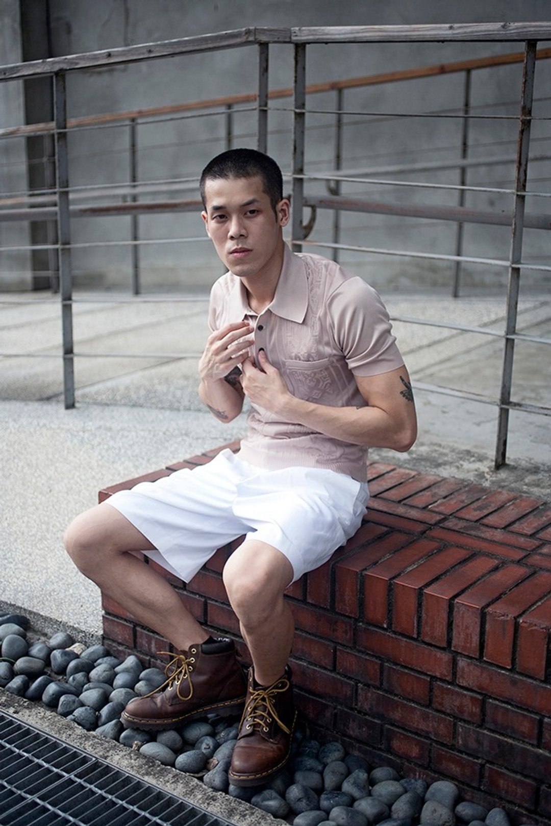 古着 Vintage 男子汉上衣 - 男装上衣/T 恤 - 其他材质 卡其色