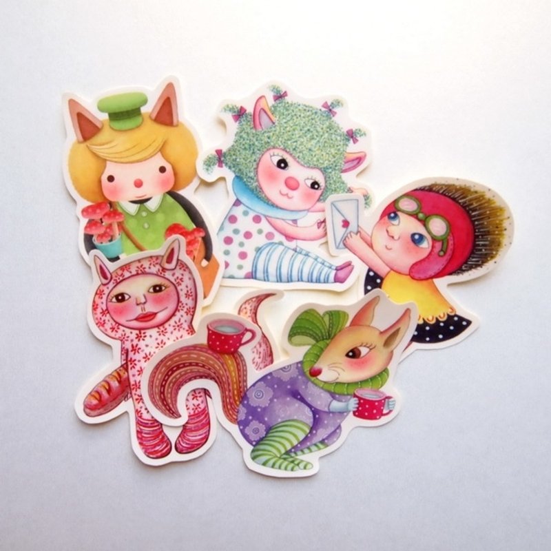 《奇幻旅程》贴纸5张-A款 - 贴纸 - 纸 多色