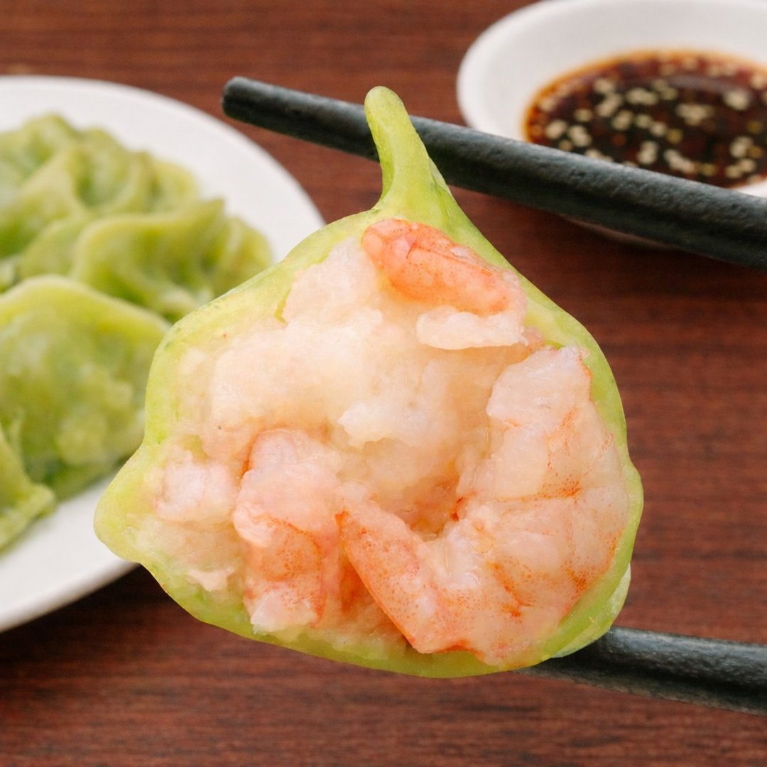 【大妹子手工水饺】翡翠鲜虾水饺 (25 入/包) 冷冻水饺 熟食小吃 - 熟食小吃 - 新鲜食材 
