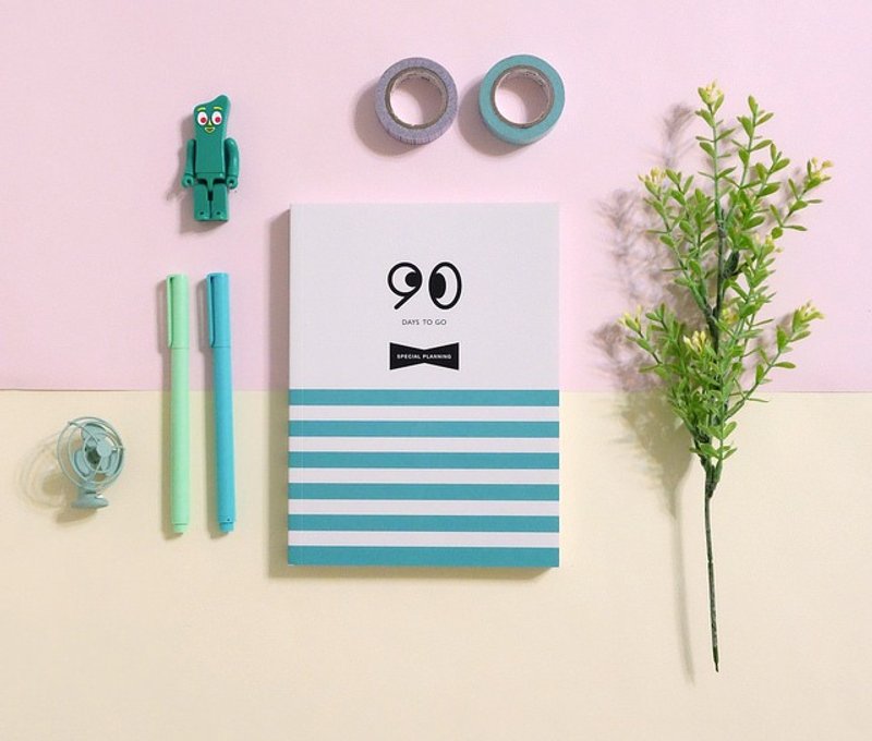 迪梦奇 - 90 days to go日计画本 v.3 [绿] - 笔记本/手帐 - 纸 绿色