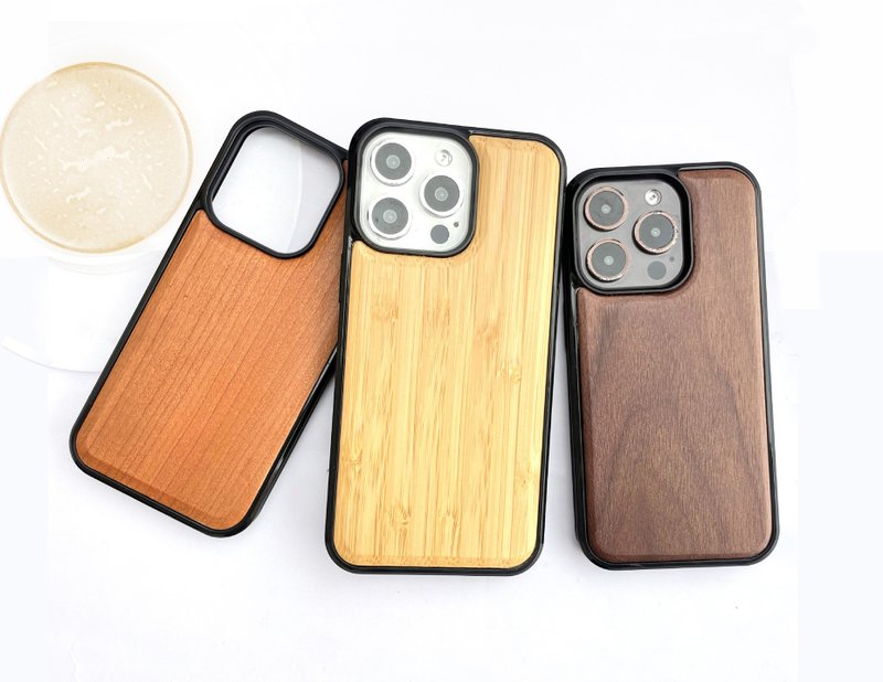 iPhone17系列木質手機殼 三星Samsung手機殼 原木 - 手机壳/手机套 - 其他材质 