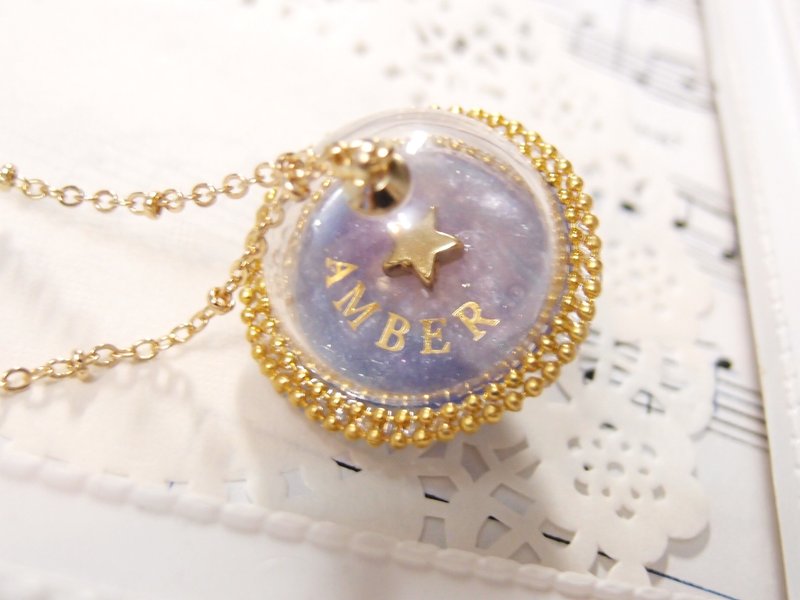 属于自己的星球~颈链~ - 颈链 - 塑料 紫色