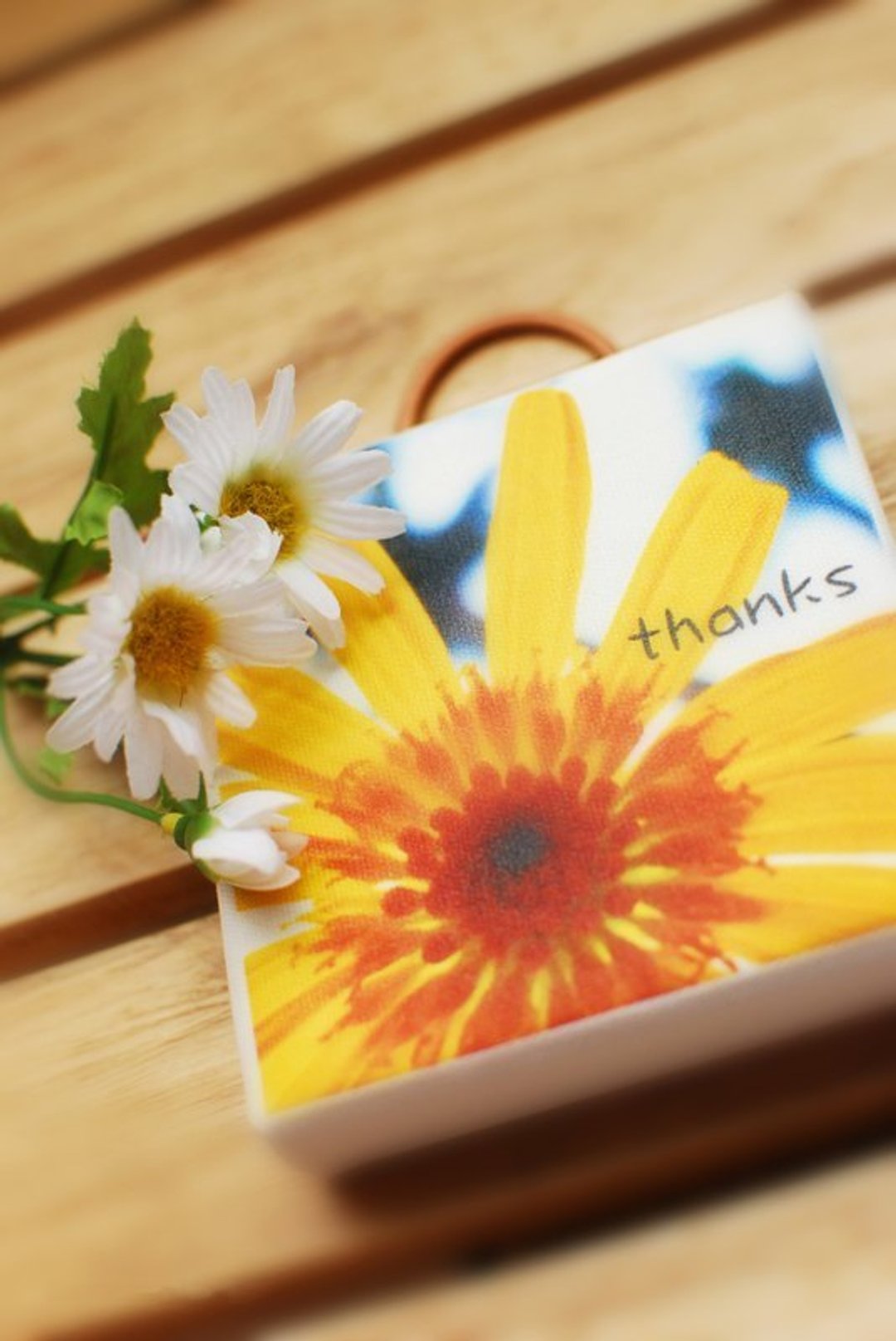 thanks - 摆饰 - 木头 黄色