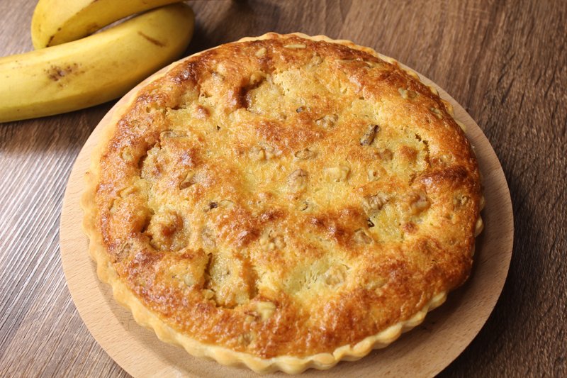 【Apie烘焙研究中心】手工焦糖香蕉派/8寸 - 咸派/甜派 - 新鲜食材 黄色