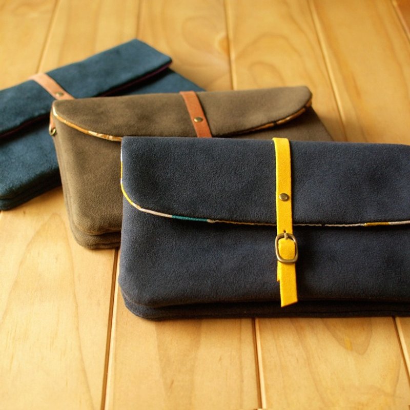 一平方 ♡ 小包人 夹层肩背包 丈青色* - 侧背包/斜挎包 - 其他材质 蓝色