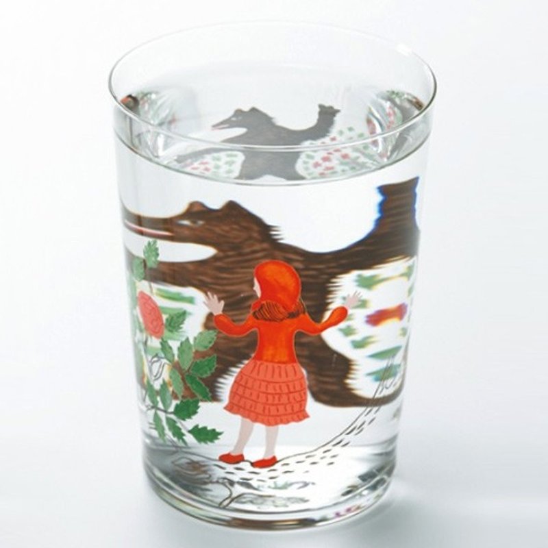 情人节 七夕【MSA童话系】D-Bros 大野狼与小红帽 玻璃雕刻 水杯刻字GLASS Method of drinking fairy tale“Little Red Riding-Hood” - 酒杯/酒器 - 玻璃 红色