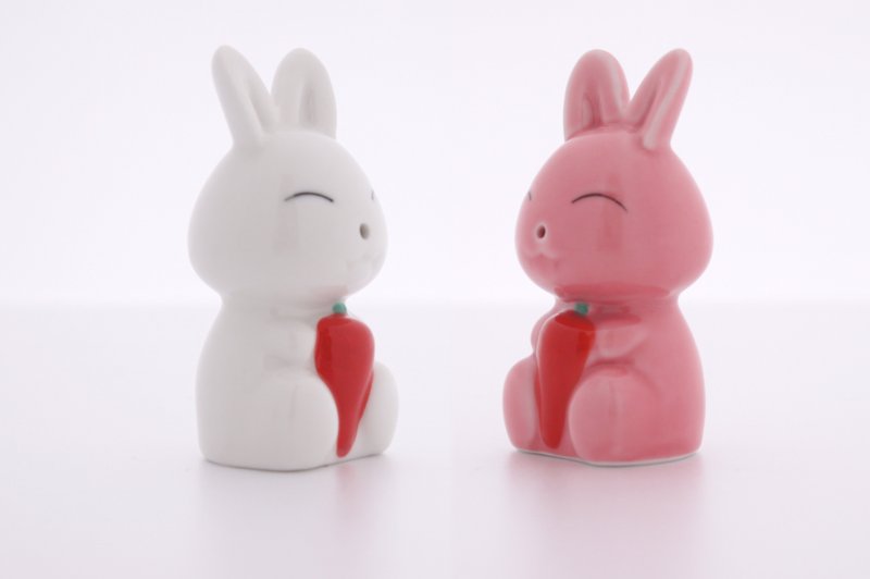 OSICHEF好彩兔胡椒盐罐组 - 厨房用具 - 瓷 粉红色