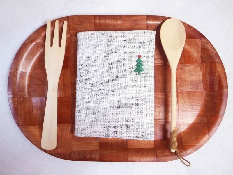 **圣诞限定**手作书衣【悄悄话】白黑双织帆布款 (A5) - 笔记本/手帐 - 其他材质 多色