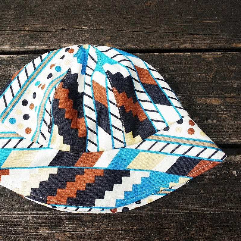 A MERRY HEART♥到底有几何图腾帽 - 帽子 - 其他材质 黑色