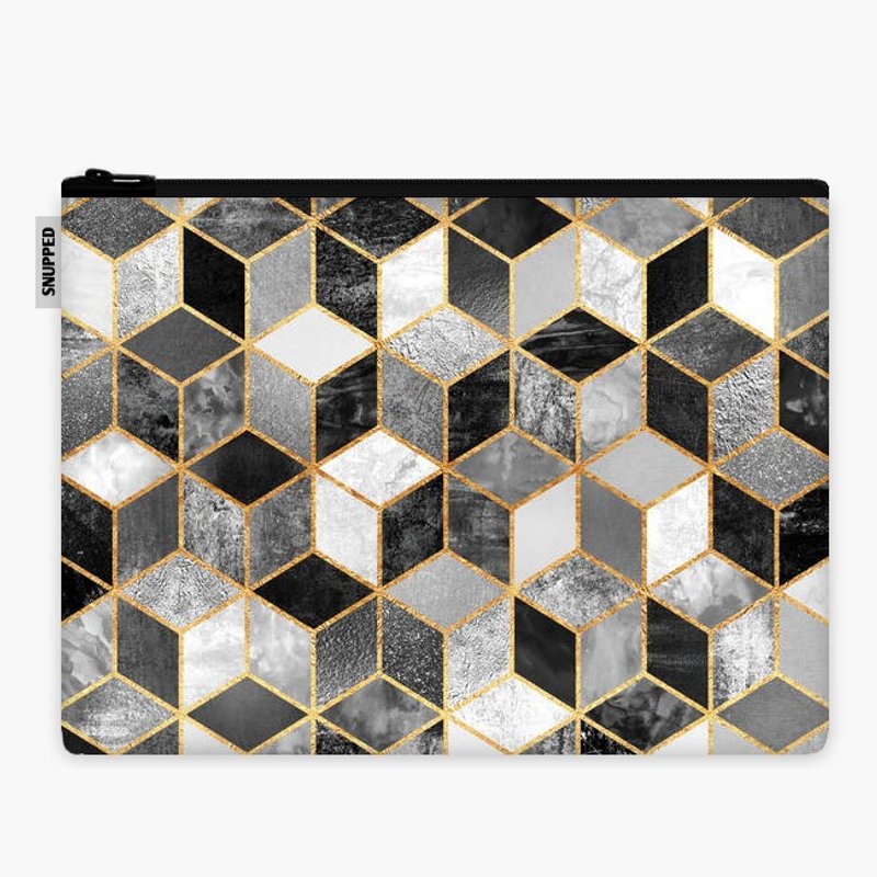 SpaceSuit 文件手拿包 - Black And White cubes - 手拿包 - 防水材质 