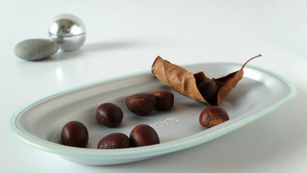牡蛎盘 Nature Tray (雾银) - 浅碟/小碟子 - 其他材质 白色