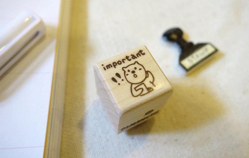 迪梦奇 - 发现小熊生活印章 [提醒] - 印章/印台 - 木头 卡其色