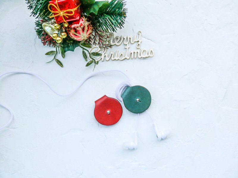 “真皮集线器”圣诞组  交换礼物 - 卷线器/电线收纳 - 真皮 多色