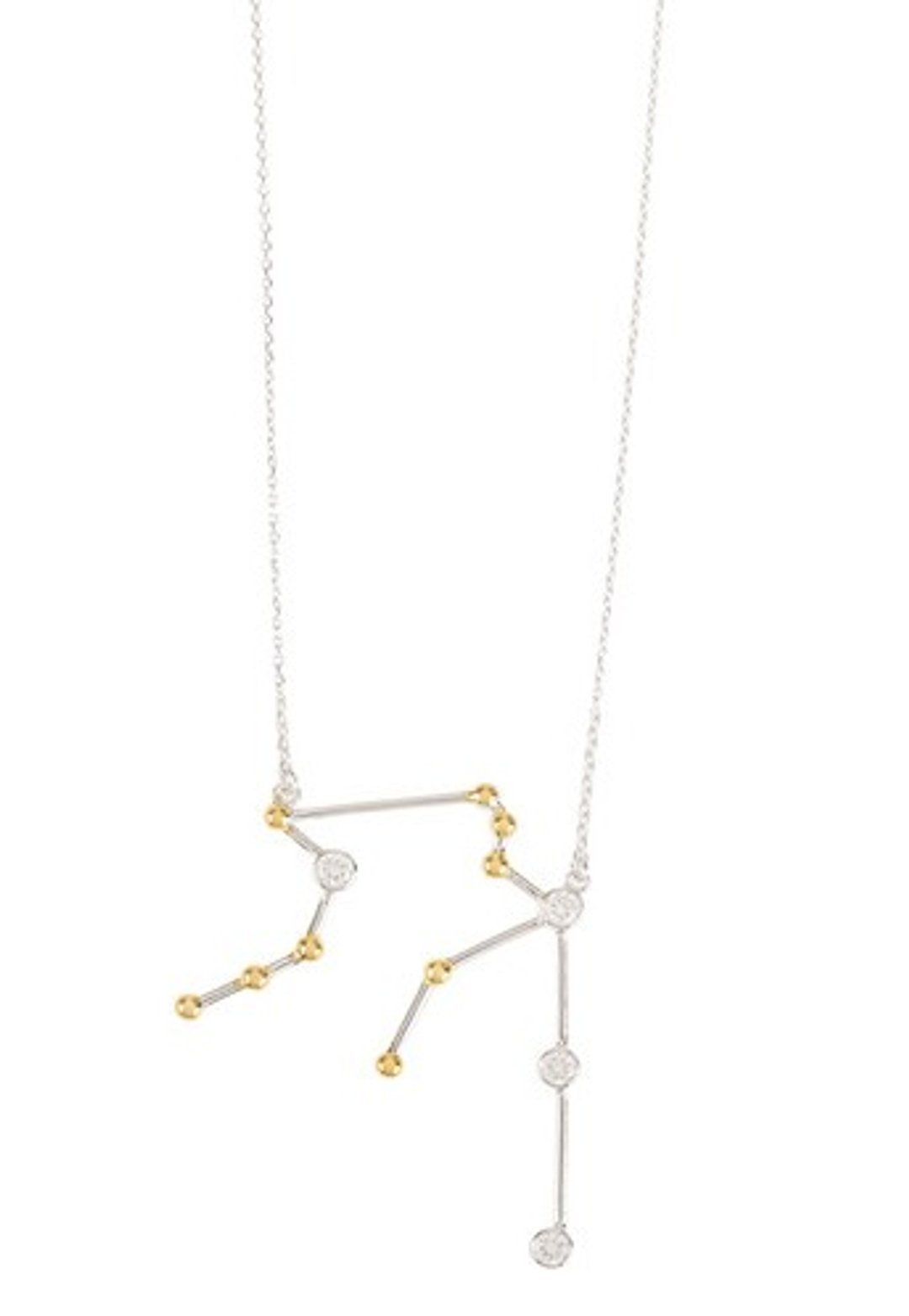 Aquarius Necklace - white gold - 项链 - 其他金属 灰色