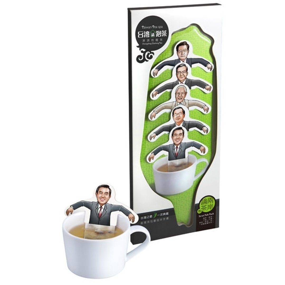 两岸论茶包(五入) ( 茶包 茶叶 台湾特色 马英九 陈水扁 李登辉 连战  ) - 茶 - 新鲜食材 绿色