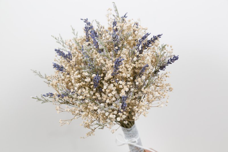 经典外拍捧花 结婚花束永生干燥花毕业谢师礼物毕业礼物开幕盆花 - 干燥花/捧花 - 植物．花 紫色