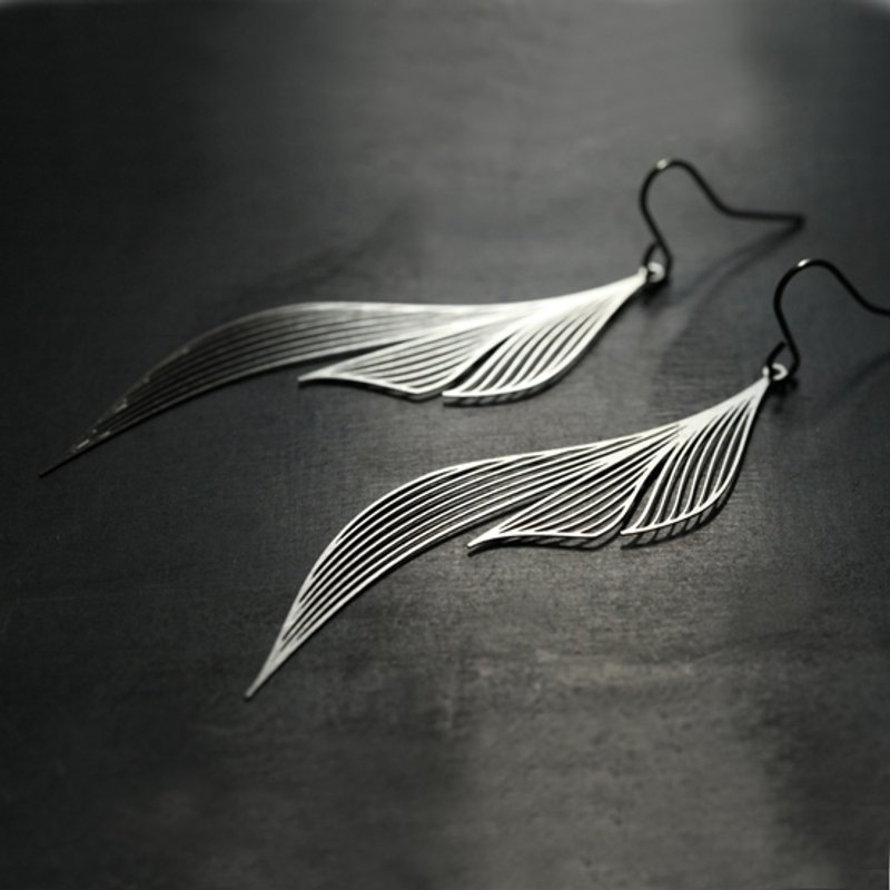 涟漪耳环 Ripple Earrings - 耳环/耳夹 - 其他金属 