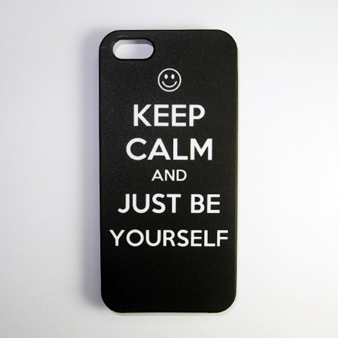 SO GEEK 手机壳设计品牌 THE KEEP CALM GEEK JUST BE YOURSELF款(黑) - 手机壳/手机套 - 塑料 黑色