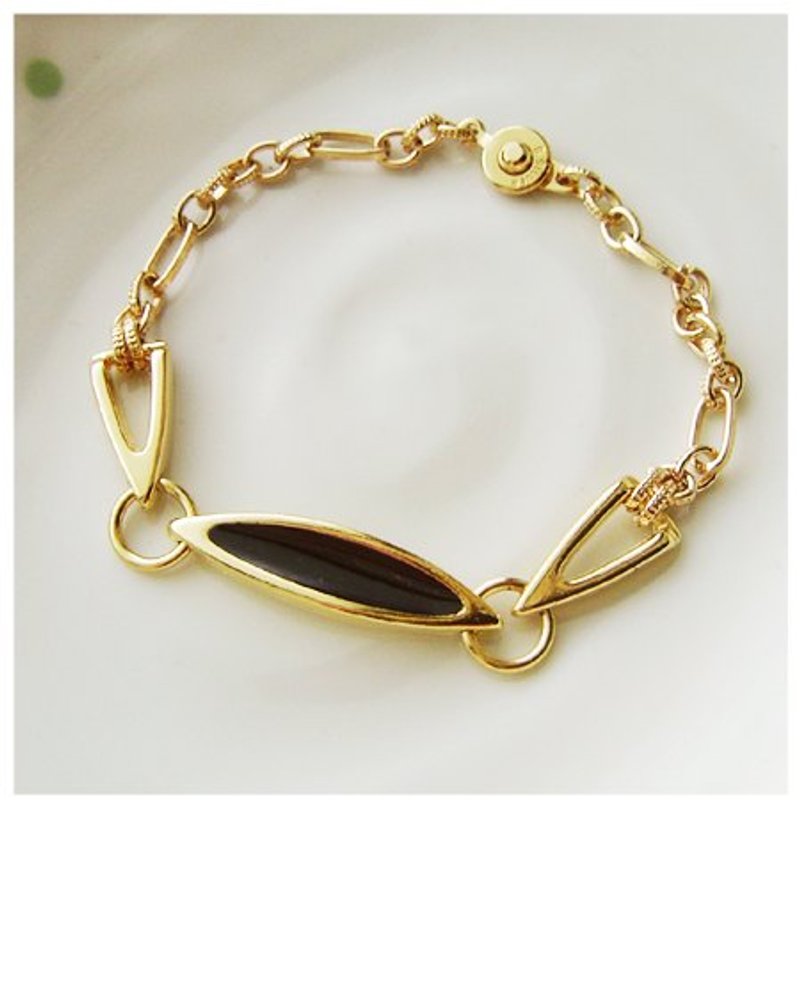 现代主义风格。极简mix几何。珐琅手炼 - 手链/手环 - 其他金属 金色