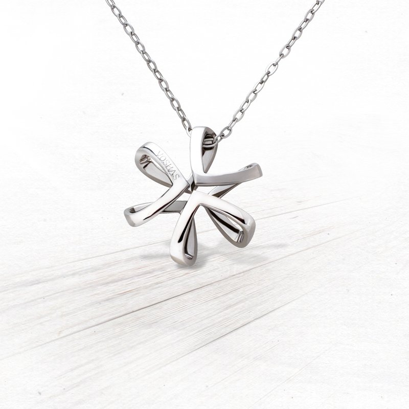 金点设计奖【心连心Infinity】316L白钢项链 情人节 对链款 - L - 项链 - 其他金属 灰色