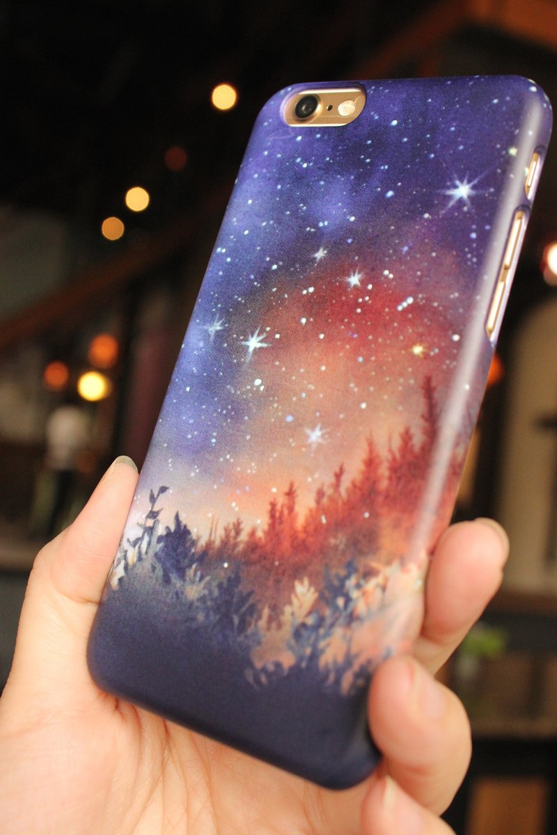 韩国制 彩绘风 顶级抗磨烤漆 手机保护壳 【夜空】韩国设计馆 可定制型号 iphone6S/6S+/ i6/ i6+/i5/ Samsung三星S6 Edge + /S6/S6 Edge/S5/Note5/Note4/LG G4/G3/G PRO2 - 手机壳/手机套 - 其他材质 