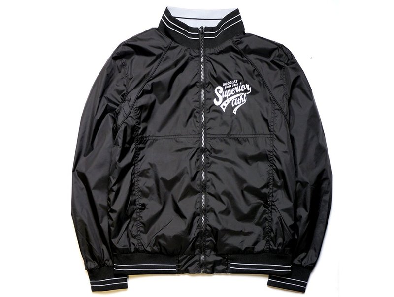 男装防水双面穿拉链黑色外套 - 男装外套 - 其他材质 黑色