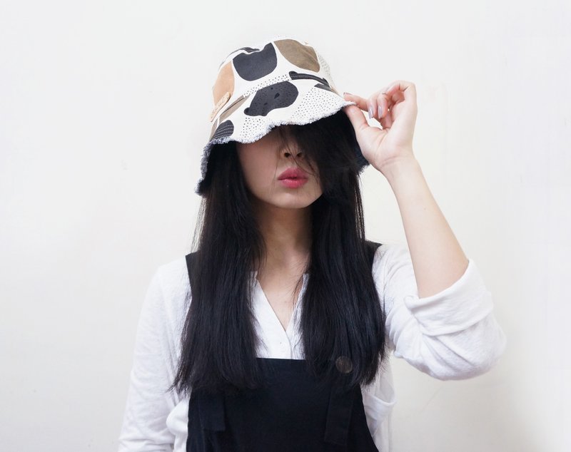 善变的双面渔夫帽 | 麻吉熊熊麻糬 / 最后一顶 M - 帽子 - 其他材质 咖啡色