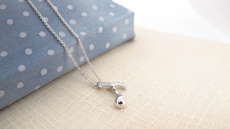 64DESIGN-轻音符 纯银项炼 - 项链 - 其他金属 灰色