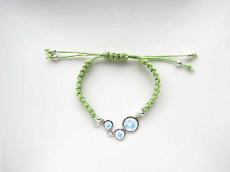 C%手工饰品----大自然的色彩(手链) 银饰 珐琅 - 项链 - 其他金属 蓝色